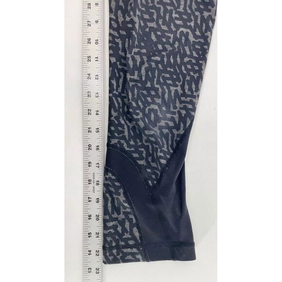 Lululemon Run Inspire Crop II Block It Pocket Luxtreme Heathered Net Pot Black 6 - Picture 11 of 13